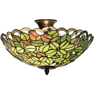 LumiLamp 5LL-6341 Ceiling light Tiffany Ø 41x24 cm...