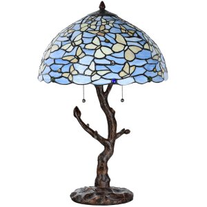 LumiLamp 5LL-6344 Tiffany table lamp blue Ø 40x60...