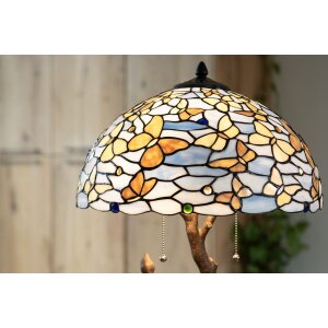 LumiLamp 5LL-6344 Tiffany table lamp blue Ø 40x60 cm E27-max 2x60W