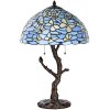 LumiLamp 5LL-6344 Tiffany table lamp blue Ø 40x60 cm E27-max 2x60W