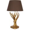 Clayre & Eef 5LMC0024 Table Lamp Gold Coloured Brown Ø 35x59 cm E27-max 1x60W