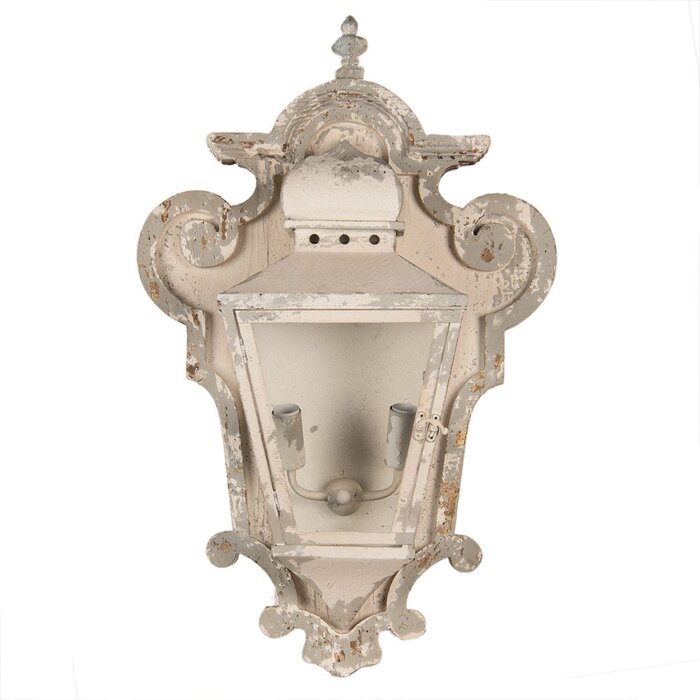 Clayre & Eef 5LMP363 Wall lamp Beige Grey Gold coloured 43x16x68 cm E14-max 2x25W