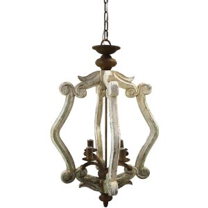 Clayre & Eef 5LMP366 Hanging lamp 39x39x83 cm E14-max...