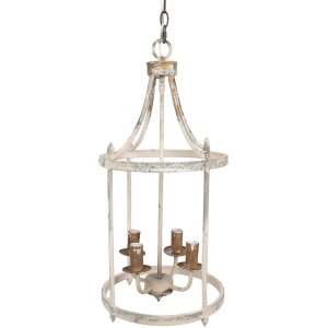 Clayre & Eef 5LMP371 Hanging Lamp Beige Ø...