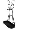 Clayre & Eef 5Y1165 Umbrella Stand Cat Black 41x16x62 cm