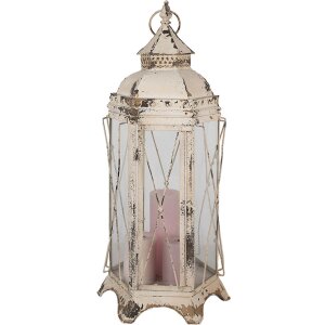 Clayre & Eef 5Y1170 Lantern Beige 31x27x65 cm