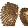 Clayre & Eef 5Y1176 Decoration Wings with Heart Gold coloured 74x1x63 cm