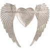 Clayre & Eef 5Y1176 Decoration Wings with Heart Gold coloured 74x1x63 cm