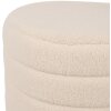 Clayre & Eef 65170 Stool set of 2 Beige Ø 50x45 - Ø 40x40 cm