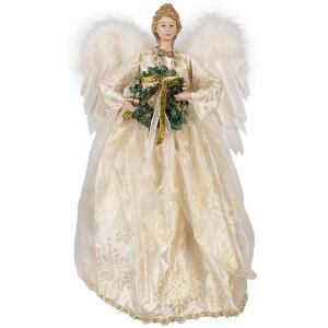 Clayre & Eef 65219 Decorative Angel White 28x16x46 cm