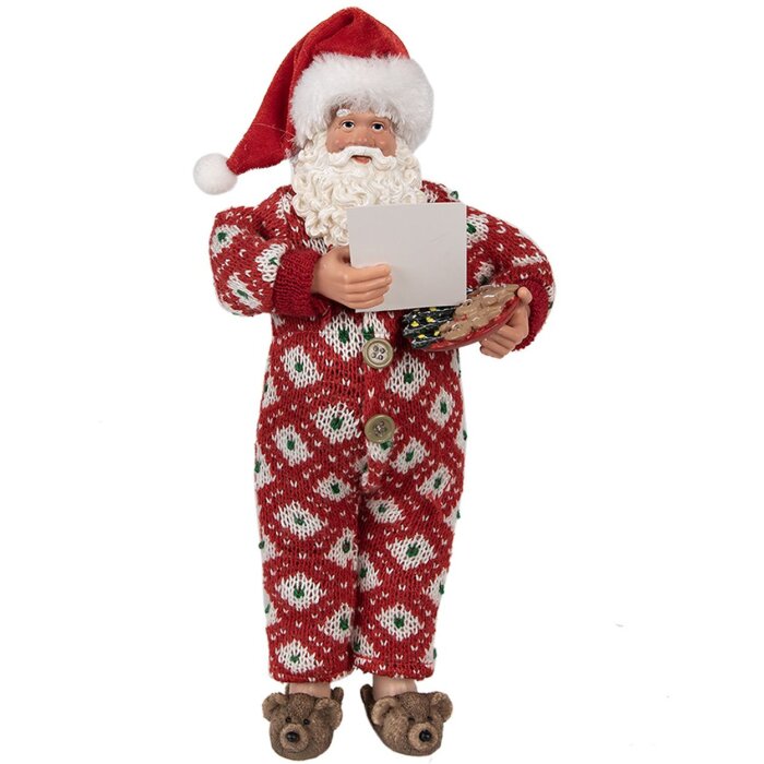 Clayre & Eef 65230 Christmas Decoration Father Christmas Red 16x8x28 cm