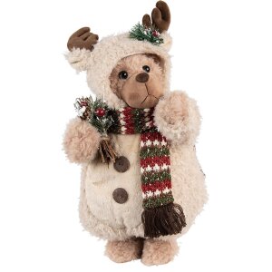 Clayre & Eef 65255 Decoration Bear Beige 20x20x38 cm