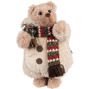 Clayre & Eef 65255 Decoration Bear Beige 20x20x38 cm