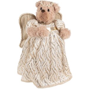 Clayre & Eef 65258 Decoration Bear Beige 22x16x40 cm