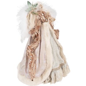 Clayre & Eef 65261 Decorative Angel Beige Pink 21x12x35 cm