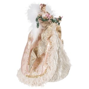 Clayre & Eef 65263 Decorative Angel Pink 25x20x40 cm