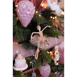 Clayre & Eef 65265 Pendant Angel Pink 11x2x15 cm