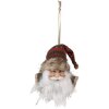 Clayre & Eef 65267 Pendant Father Christmas Red White 10x9x28 cm