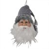 Clayre & Eef 65269 Pendant Father Christmas Grey White 10x9x28 cm