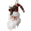 Clayre & Eef 65271 Pendant Father Christmas Red White 10x9x28 cm