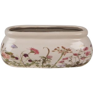 Clayre & Eef 6CE1602S Indoor Flower Pot Pink Beige...