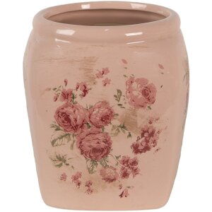 Clayre & Eef 6CE1604M Indoor Flower Pot Pink 14x14x16 cm