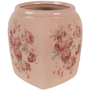 Clayre & Eef 6CE1604M Indoor Flower Pot Pink 14x14x16 cm