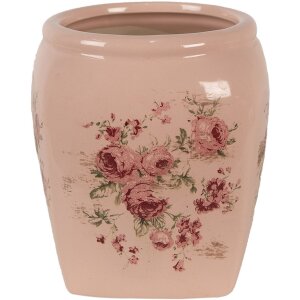 Clayre & Eef 6CE1604S Indoor Flower Pot Pink 12x12x14 cm