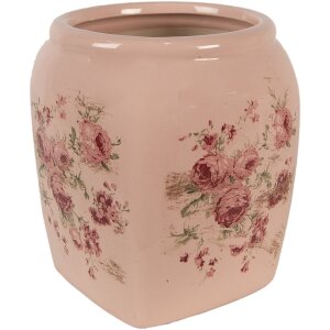 Clayre & Eef 6CE1604S Indoor Flower Pot Pink 12x12x14 cm