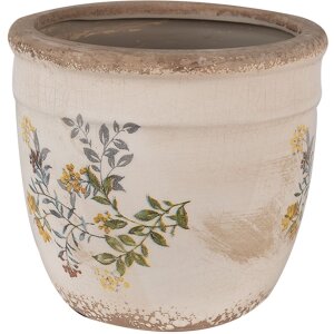 Clayre & Eef 6CE1607M Flower Pot for Indoors Beige...