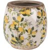 Clayre & Eef 6CE1608S Flower Pot for Indoors Beige Yellow Ø 13x13 cm