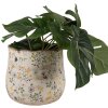 Clayre & Eef 6CE1610M Flower Pot for Indoors Beige Yellow Ø 18x16 cm