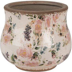 Clayre & Eef 6CE1612S Flower Pot for Indoors Beige...