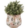 Clayre & Eef 6CE1612S Flower Pot for Indoors Beige Pink Ø 16x14 cm