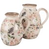 Clayre & Eef 6CE1613L Decorative Jug Beige Pink 20x16x22 cm