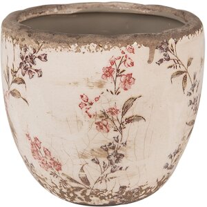 Clayre & Eef 6CE1615S Flower Pot for Indoors Beige...