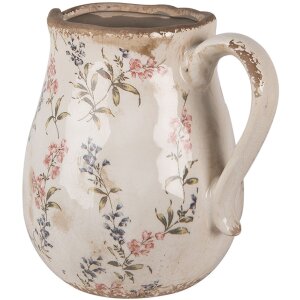 Clayre & Eef 6CE1616L Decorative jug Beige Pink...