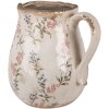 Clayre & Eef 6CE1616L Decorative jug Beige Pink 21x16x20 cm