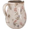 Clayre & Eef 6CE1616L Decorative jug Beige Pink 21x16x20 cm