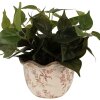 Clayre & Eef 6CE1617L Indoor Flower Pot Beige Pink Ø 20x13 cm