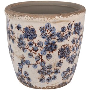 Clayre & Eef 6CE1619L Flower Pot for Indoors Beige...