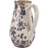 Clayre & Eef 6CE1621S Decorative Jug Beige Blue 17x13x22 cm