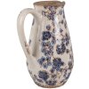 Clayre & Eef 6CE1621S Decorative Jug Beige Blue 17x13x22 cm