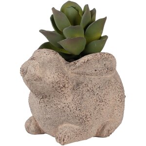 Clayre & Eef 6CE1622 Indoor Flower Pot Beige 17x12x12 cm