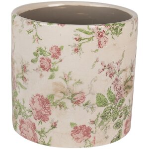 Clayre & Eef 6CE1623L Indoor Flower Pot Beige Pink...