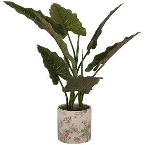 Clayre & Eef 6CE1623L Indoor Flower Pot Beige Pink Ø 17x16 cm