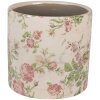 Clayre & Eef 6CE1623L Indoor Flower Pot Beige Pink Ø 17x16 cm