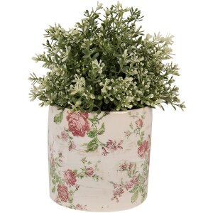 Clayre & Eef 6CE1623M Indoor Flower Pot Beige Pink Ø 14x13 cm