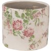 Clayre & Eef 6CE1623S Flower Pot for Indoors Beige Pink Ø 12x10 cm