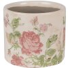 Clayre & Eef 6CE1623XS Flower Pot for Indoors Beige Pink Ø 11x9 cm